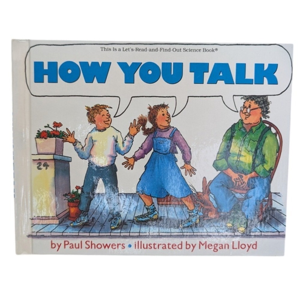 How You Talk Paul Showers Megan Lloyd Lets Read Find Out Science Hardcover Book